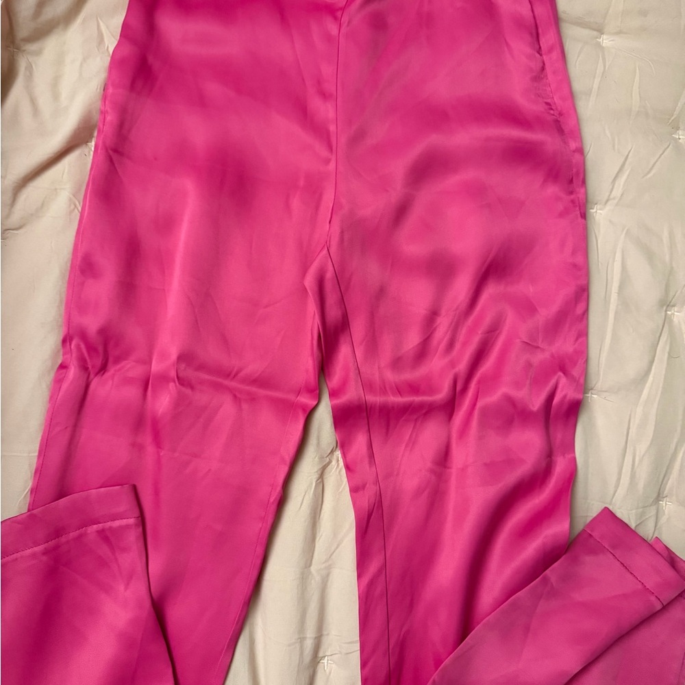 Vibrant Pink Women's Pants by ZARA
